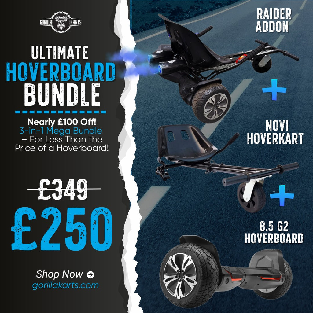 8.5 G2 Hoverboard + Novi hoverkart + Raider Addon Bundle Deal