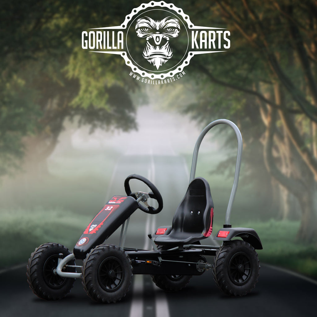 Gorilla Large Pedal Go Kart Red - Tractor Wheels